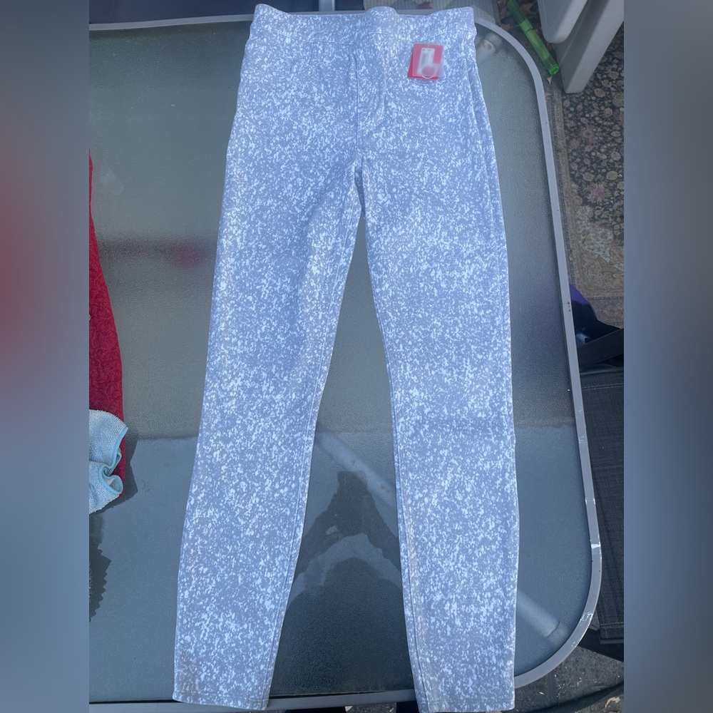 SPANX White and Gray Leggings